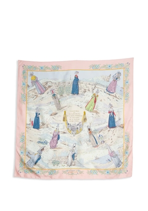 Hermès Pre-Owned 1991 x Z. Pauwels scarf - Pink