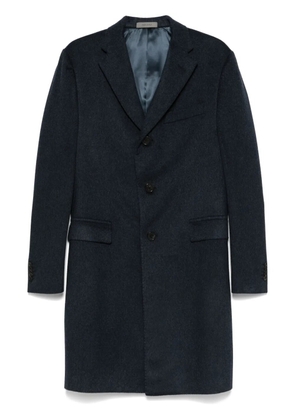 Corneliani brushed-effect coat - Blue