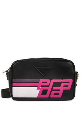 Prada Pre-Owned 2010s Racing Logo camera bag - Black