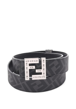 Fendi Pre-Owned FF-motif leather belt - Black