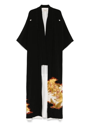 A.N.G.E.L.O. Vintage Cult 1970s pre-owned graphic-print kimono - Black