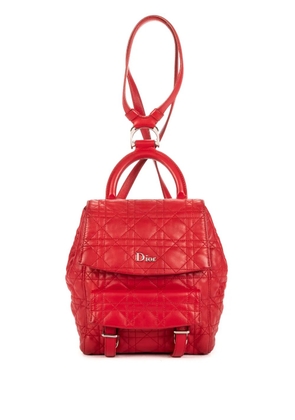 Christian Dior Pre-Owned small Stardust leather backpack - Red