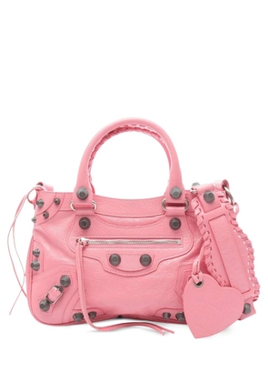 Balenciaga Pre-Owned 2010-2025 Medium Lambskin Motocross Neo Cagole satchel - Pink