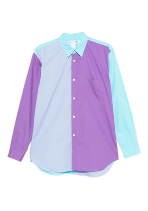 Comme Des Garçons Shirt colour-block long-sleeve shirt - Blue