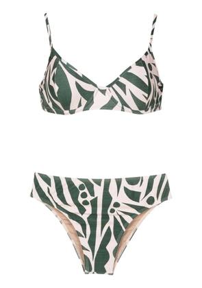 Lygia & Nanny Lilica abstract-print bikini - Green
