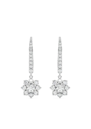 Tilla 14kt white gold dangling earrings - Silver