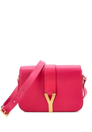 Saint Laurent Pre-Owned Chyc Flap Bag Leather Medium crossbody bag - Pink