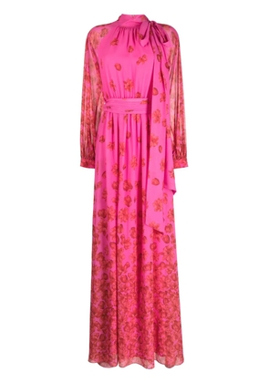 Sachin & Babi Vera floral-print chiffon gown - Pink