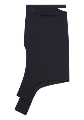Courrèges slash midi skirt - Black
