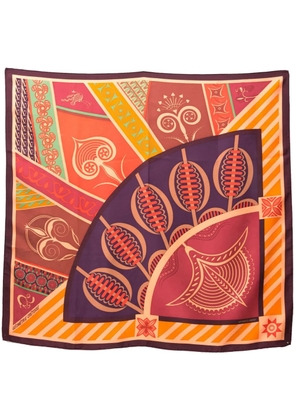 Hermès Pre-Owned 2012 Géometrie Crétoise scarf - Orange