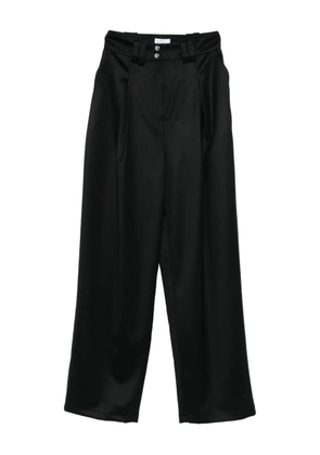 Vestiaire d'un Oiseau Libre pleated-front press-stud trousers - Black