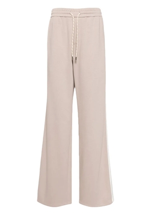 System piping-detail track pants - Neutrals
