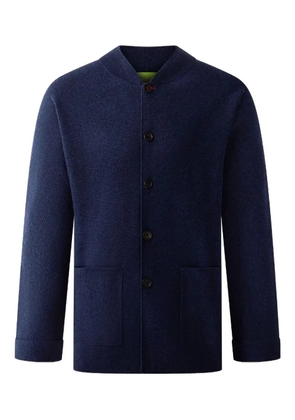 Shanghai Tang buttoned wool-cashmere blend cardigan - Blue