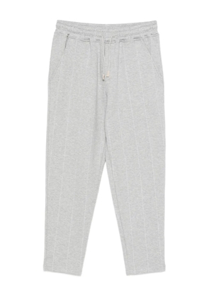 Eleventy pinstripe drawstring trousers - Grey