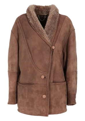 A.N.G.E.L.O. Vintage Cult 1980s shearling-collar coat - Brown