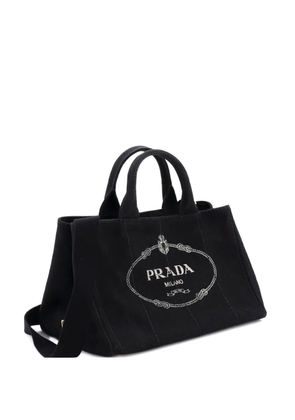 Prada Pre-Owned Canapa Convertible Canvas Medium tote bag - Black