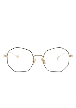 Eyepetizer geometric-frame metallic glasses - Black