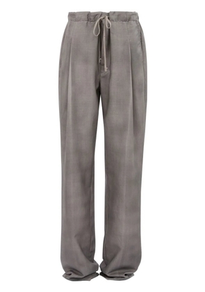 Maison Margiela drawstring straight-leg trousers - Grey