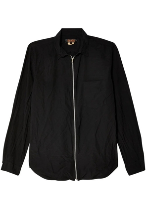 Black Comme Des Garçons crease-effect shirt