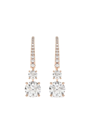 Tilla 14K rose gold dangling earrings - Pink