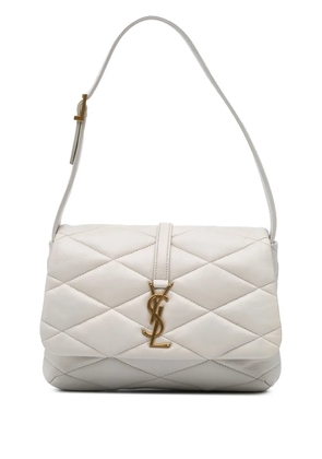 Saint Laurent Pre-Owned 2022 Quilted Lambskin Le 57 shoulder bag - White