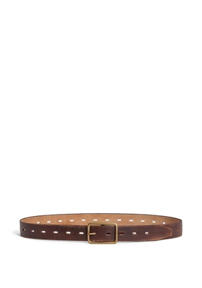DSQUARED2 leather punched-hole belt - Brown
