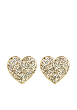ALINKA 18kt yellow gold Caviar Heart Grande diamond stud earrings