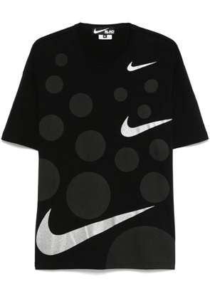 Black Comme Des Garçons x Nike Swoosh logo-detail T-shirt