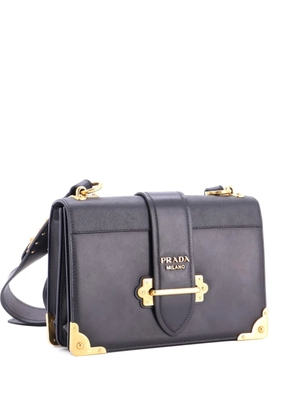Prada Pre-Owned Cahier Leather and Saffiano Leather Large crossbody bag - Black