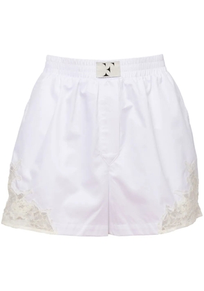 Fleur Du Mal poplin boxer shorts - White