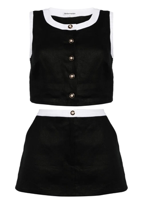 Reformation Roxy linen two-piece set - Black