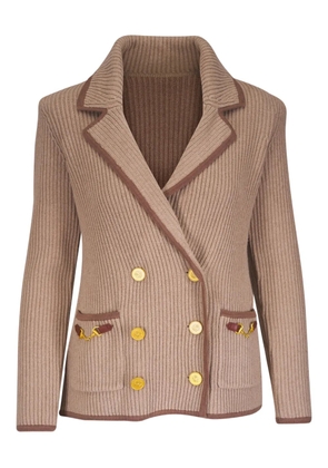 L'Agence double-breasted pocket blazer - Neutrals