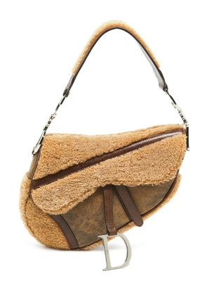 Christian Dior Pre-Owned shearling shoulder bag - Neutrals