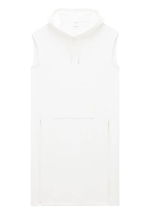 Courrèges hooded sleeveless tunic - White