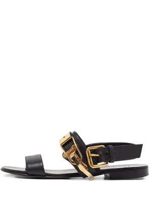 Giuseppe Zanotti Pre-owned buckle-detail flat sandals - Black
