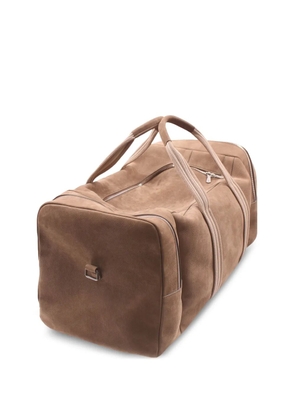 Eleventy nubuck-leather holdall bag - Brown