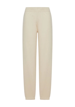 Burberry check appliqué jogging trousers - White