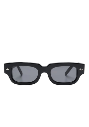 Sestini Eyewear Tre rectangle-frame sunglasses - Black