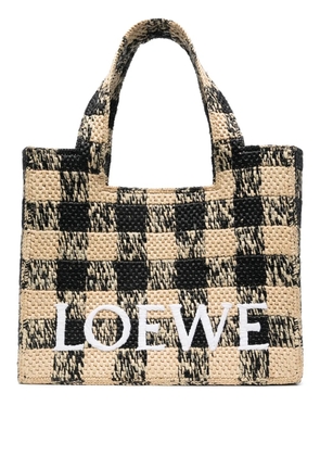 LOEWE large Loewe Font tote bag - Neutrals