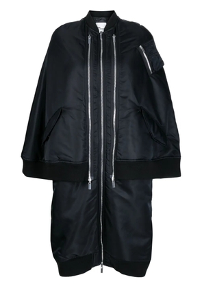 Noir Kei Ninomiya zipped padded coat - Black