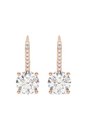 Tilla 14kt rose gold dangling earrings - Pink