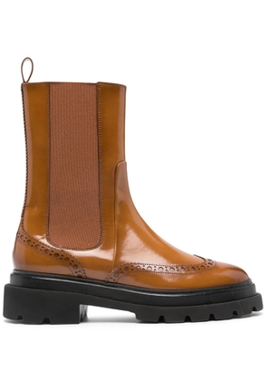 Santoni leather Chelsea boots - Brown