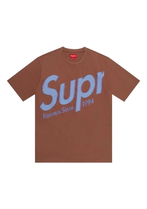 Supreme logo T-shirt - Brown