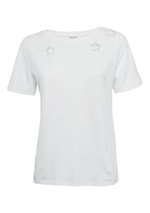 Saint Laurent Pre-Owned star-motif T-shirt - White