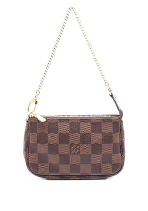 Louis Vuitton Pre-Owned 2022 mini Damier Ebene chain handbag - Brown