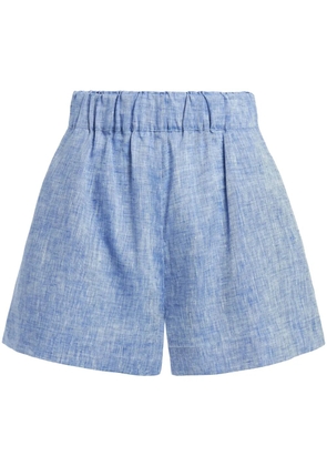 BONDI BORN Universal linen shorts - Blue