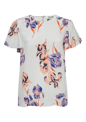 Diane Von Furstenberg Vintage pre-owned floral-print T-shirt - White