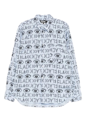 Black Comme Des Garçons graphic-print shirt - Blue