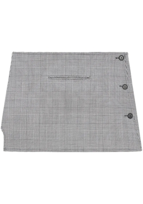 Courrèges oblique Prince of Wales mini skirt - Black