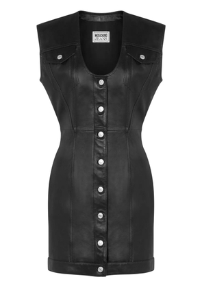 MOSCHINO JEANS leather mini dress - Black